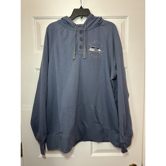 Size 2XL Seattle Seahawks NFL Team Apparel Hoodie Pullover Sweatshirt Mens NEW - Picture 1 of 3